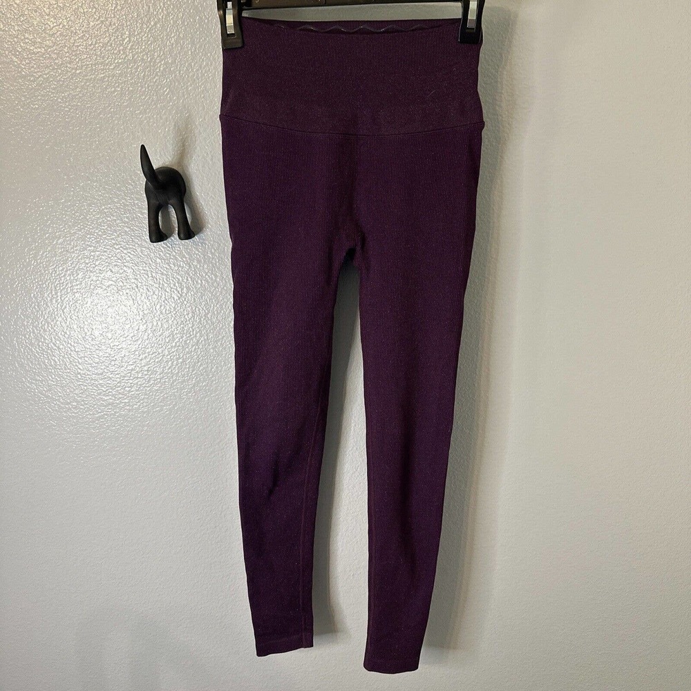 Spiritual Gangster Lurex Love Sculpt Legging Seamless High Waist Berry Wine XS/S